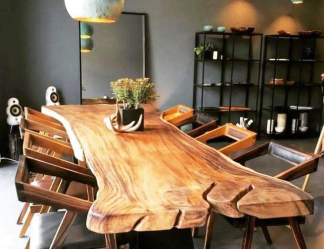 8 Seater Live Edge Dining Table