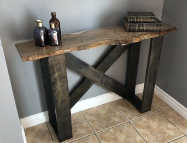 Handmade Hardwood Accent Table