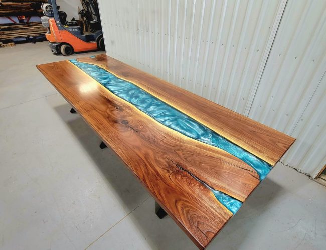 Epoxy River Dining Table